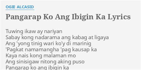 At sa habang panahon ikaw ay makasama lyrics